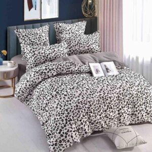 Lenjerie de pat finet animal print, o persoană, 4 piese