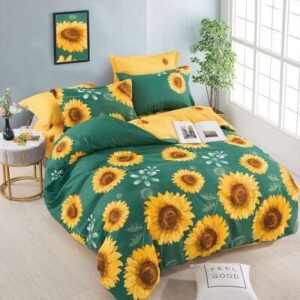 Lenjerie de pat finet floarea-soarelui, 6 piese