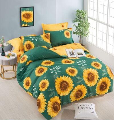 Lenjerie de pat finet floarea-soarelui, 6 piese