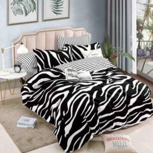 Lenjerie de pat finet model zebra, 6 piese