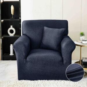 Husă de canapea elastică bleumarin, mărime S (90-140 cm)