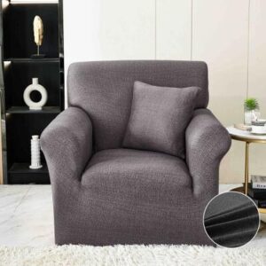 Husă de canapea elastică gri deschis, mărime S (90-140 cm)