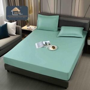 Husă de pat impermeabilă turcoaz 160x200, 3 piese