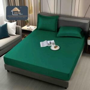 Husă de pat impermeabilă verde 160x200, 3 piese